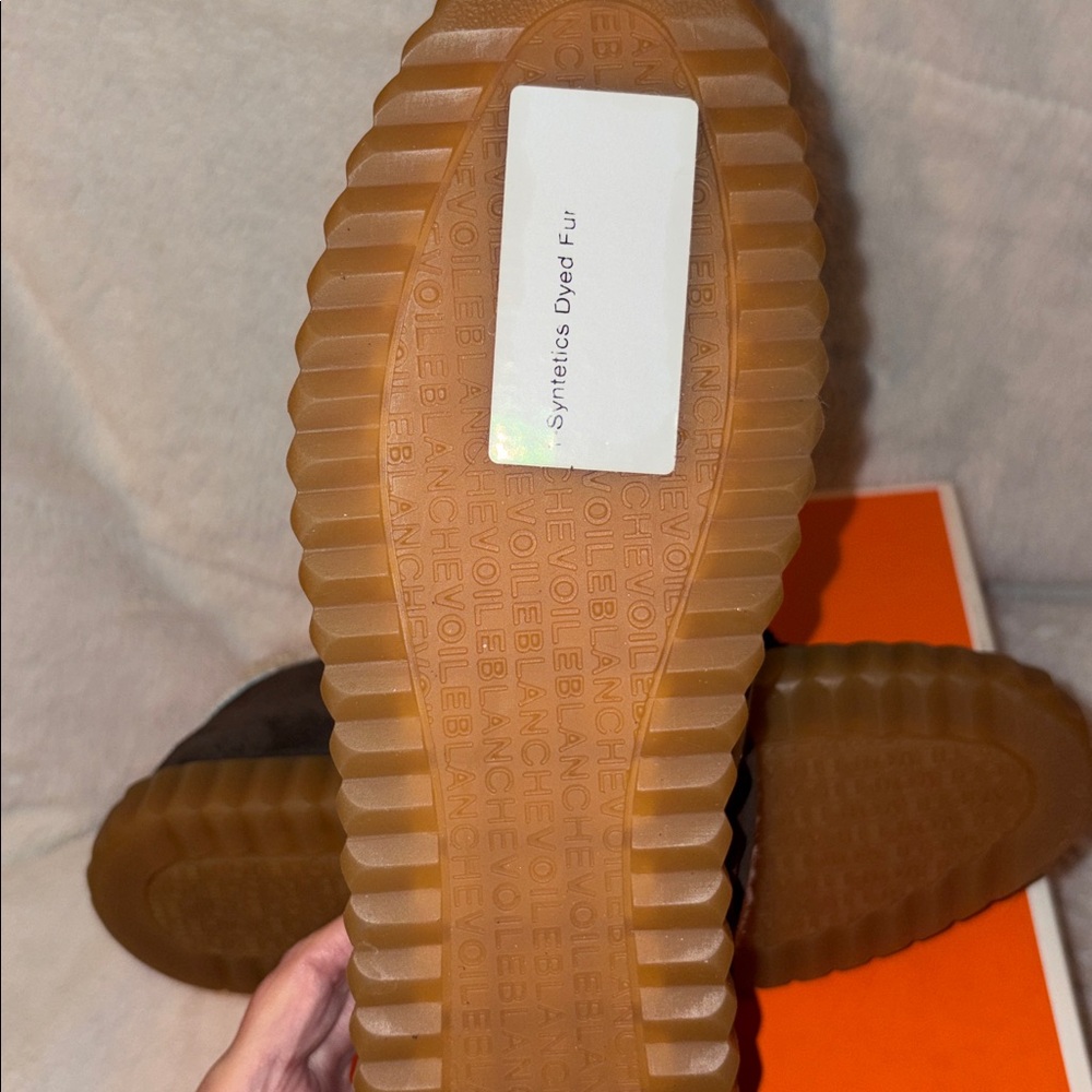NWT VOILE BLANCHE Ines Fringe Sneakers in Dark Brown - Picture 15 of 15